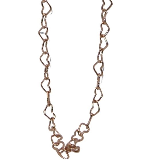 Pandora Joined Hearts ROSE Gold Plated Sterling Necklace 23.6" 387961-60 - Picture 1 of 6
